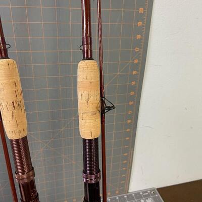 #312 (2)  Vintage Fishing Poles, Hand Made 