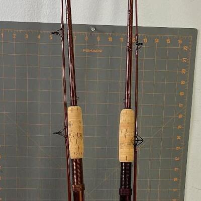 #312 (2)  Vintage Fishing Poles, Hand Made 