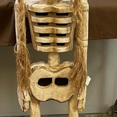 #319 Resin Wood Looking Skelton- Retails for $90