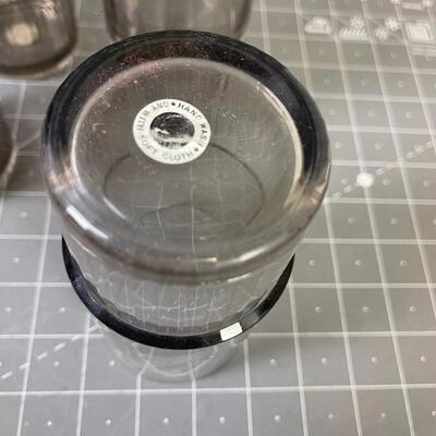 #329 Smoke Colored Tumblers Vintage (4) Tupperware