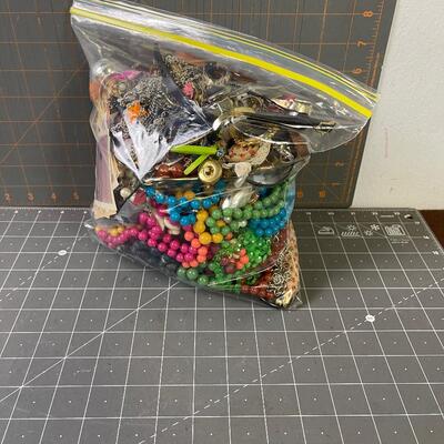 #331 Jewelry Pile; Vintage and Costume 