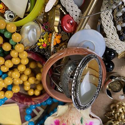 #331 Jewelry Pile; Vintage and Costume 
