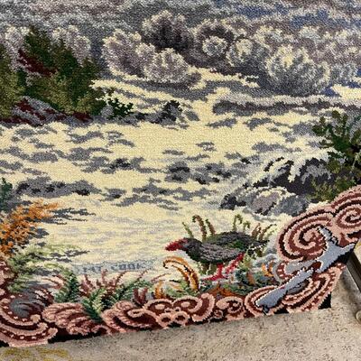 #343 Antique Tapestry Rug Mount Cook New Zealand 