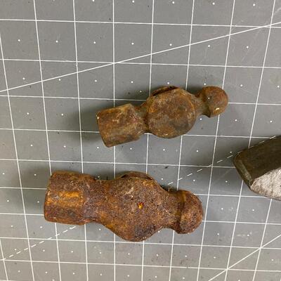 #352 (3) Hammer Heads: 2 Ballpen and a sledge