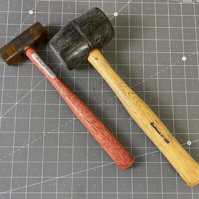 #353 (2) Mallets: 1 Rubber and 1 hard plastic