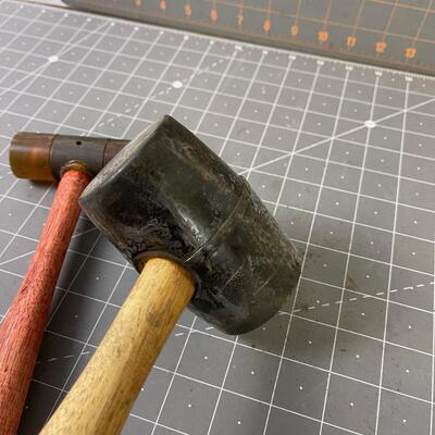 #353 (2) Mallets: 1 Rubber and 1 hard plastic