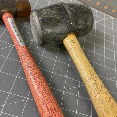 #353 (2) Mallets: 1 Rubber and 1 hard plastic