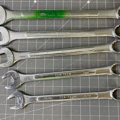 #355 Cen-Tec Combination End Wrenches 15/16 to 1-1/4 Size