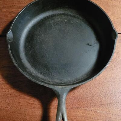 Lot 177: (2) Cast Iron Skillets - Lodge & 10.5"