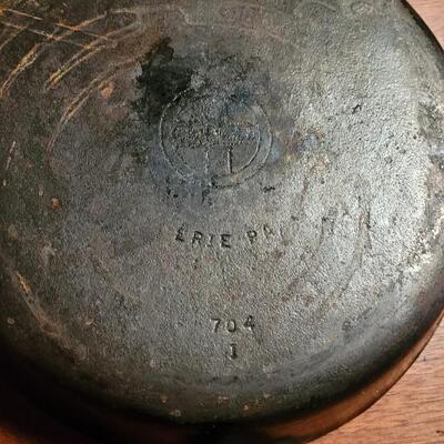 Lot 179: (2) Cast Iron Skillets  #8 no name & #10 Griswold