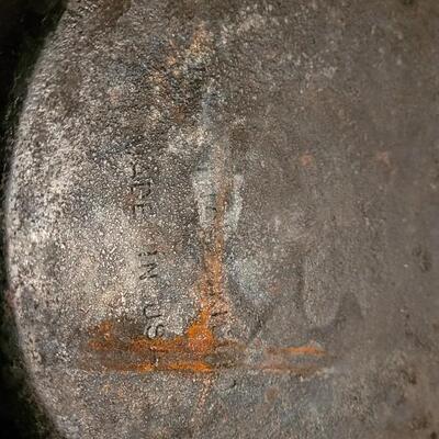 Lot 181: (2) Cast Iron Skillets - Both made in the USA - one marked #8 