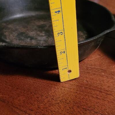 Lot 181: (2) Cast Iron Skillets - Both made in the USA - one marked #8 