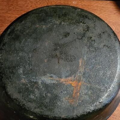 Lot 181: (2) Cast Iron Skillets - Both made in the USA - one marked #8 