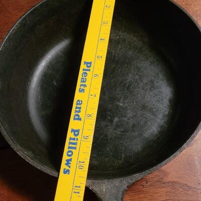 Lot 181: (2) Cast Iron Skillets - Both made in the USA - one marked #8 