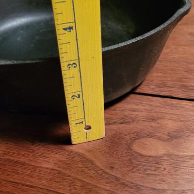 Lot 181: (2) Cast Iron Skillets - Both made in the USA - one marked #8 