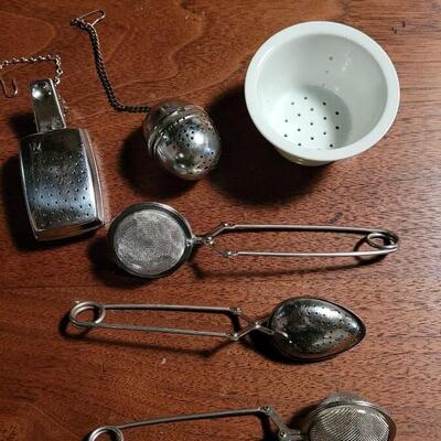 Lot 184: Tea Strainers 