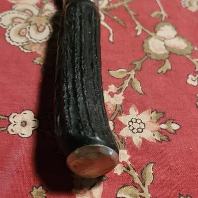 Lot 189: Horn & Sterling Carving Knife