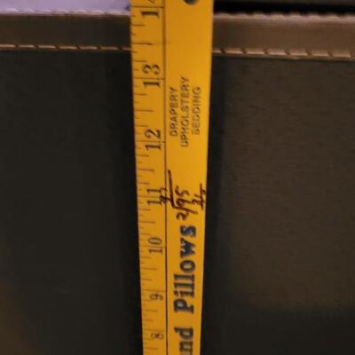 Lot 195: Vintage Blue Gray Suitcase 