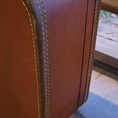 Lot 196: Vintage J.C. Higgins Luggage & Unmarked Smaller Luggage - Both have keys
