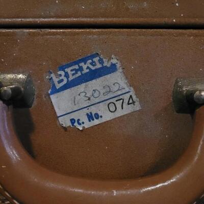 Lot 196: Vintage J.C. Higgins Luggage & Unmarked Smaller Luggage - Both have keys