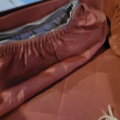 Lot 196: Vintage J.C. Higgins Luggage & Unmarked Smaller Luggage - Both have keys