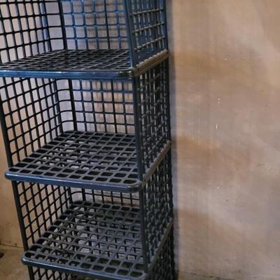 Lot 199: Black Crate Shelf 16.5" Ã— 15" Ã— 