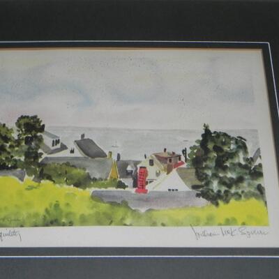 LOT 7  TWO FRAMED WALL HANGINGS -SIGNED