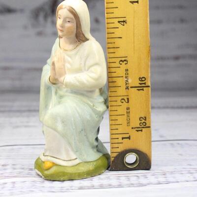 Vintage Praying Virgin Mary Statuette Figurine Germany