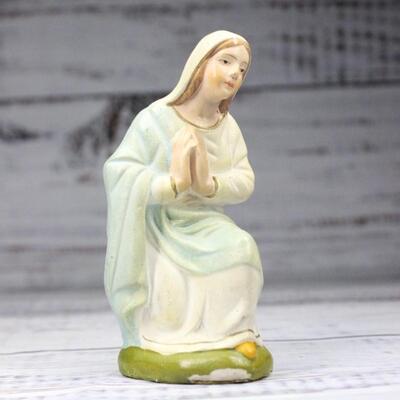 Vintage Praying Virgin Mary Statuette Figurine Germany