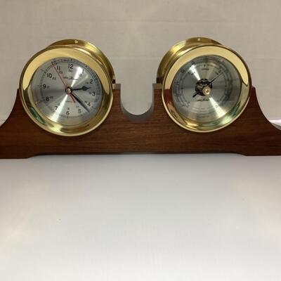 D - 154. Vintage Seth Thomas Charleston Gift Set Clock & Barometer Set 