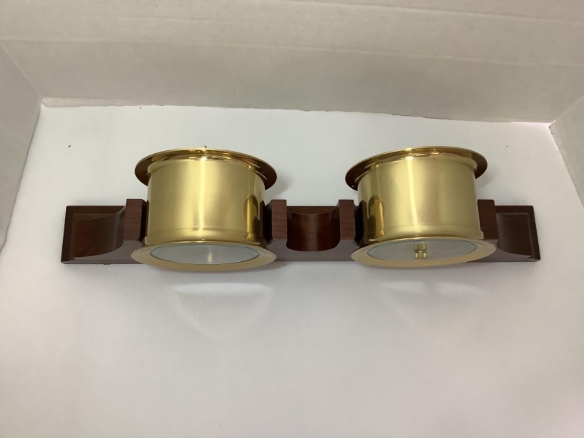 D 154. Vintage Seth Thomas Charleston Gift Set Clock & Barometer Set