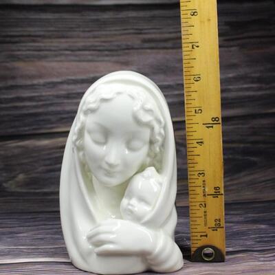 Ceramic Madonna with Child Bust 