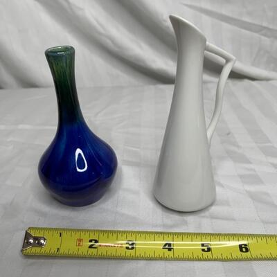 2 Small Ceramic Vases