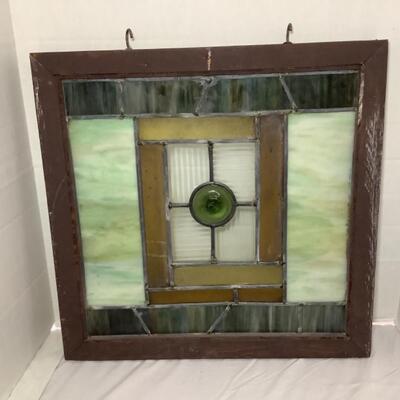 D - 157 Antique Windowpane  Stain-glass Hanging 