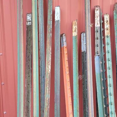 Lot 209: (27) Fencing Metal Stakes (84"-64" Range)