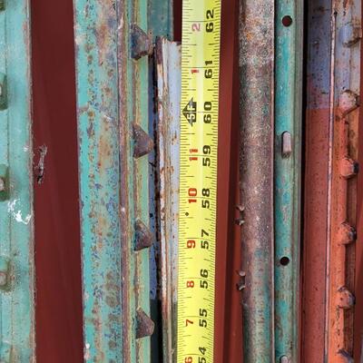 Lot 209: (27) Fencing Metal Stakes (84"-64" Range)