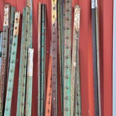 Lot 209: (27) Fencing Metal Stakes (84"-64" Range)