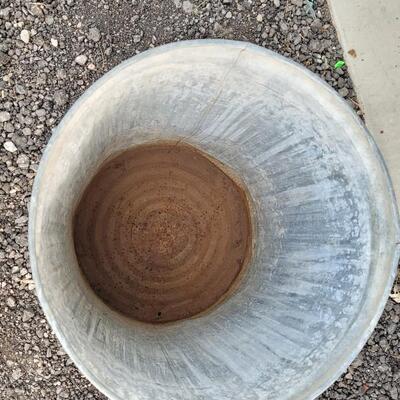 Lot 210: Vintage 24" x 18" Metal Trash Can 