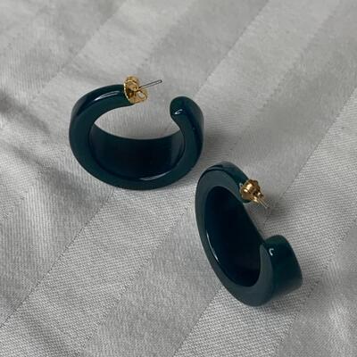 3 pairs vintage Bakelite Pierced Earrings