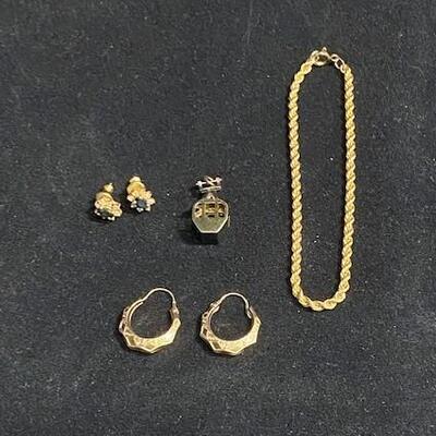 LOT#L6: Stamped and/or Tested 10K Jewelry Lot [10.19g]