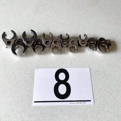 LOT#W8: Snap-On 11 Piece Flare Nut  Crowfoot Socket Set