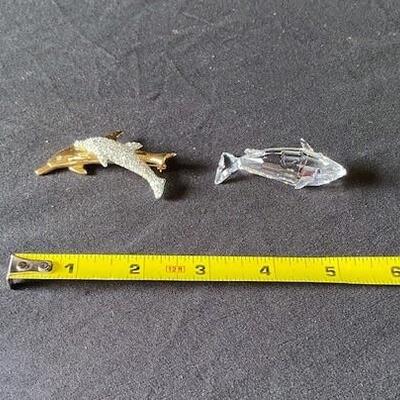 LOT#L39: Swarovski Crystal Marine Mammal Lot #2