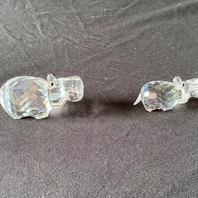LOT#L40: Swarovski Crystal Hippo Lot