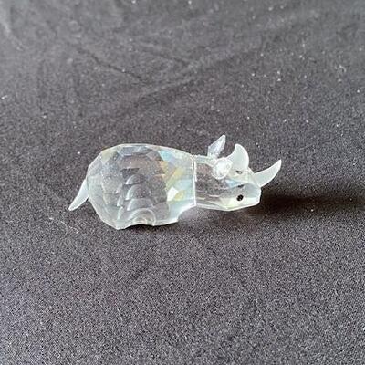 LOT#L54: Swarovski Crystal Hippo