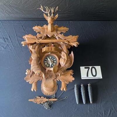 LOT#L70: Three-Weight Cuckoo Clock