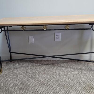 Wrougth -Iron Console Table