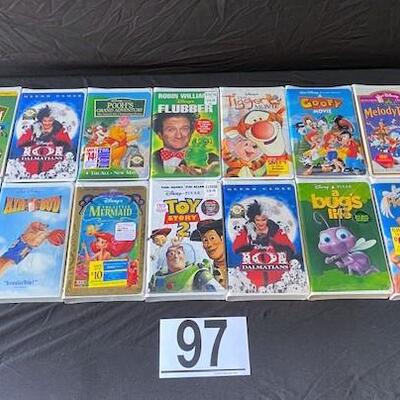 LOT#C97: Disney VHS Tape Lot #1