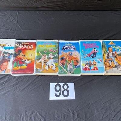 LOT#C98: Disney VHS Tape Lot #2