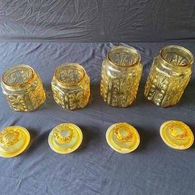 LOT#K166: Mid-Century Canisters