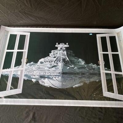 LOT#E180: NOS Star Wars Vinyl Wall Decals (Extra Large) 